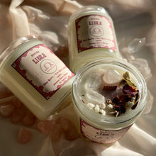 Load image into Gallery viewer, LIBRA CRYSTAL ZODIAC CANDLE