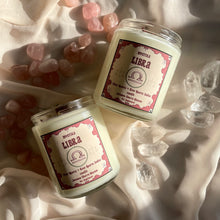 Load image into Gallery viewer, LIBRA CRYSTAL ZODIAC CANDLE