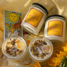 Load image into Gallery viewer, LEO CRYSTAL ZODIAC CANDLE
